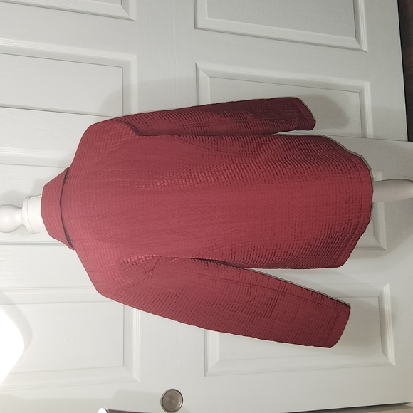 GALLERY WOMENS QUILTED JACKET DEEP RED COLOR SIZE S - Picture 6 of 12